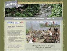 Tablet Screenshot of believeinternational.org